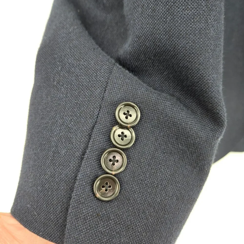 J. Crew Ludlow Slim-fit suit jacket in English cotton-wool BH230 Navy, Size 42R